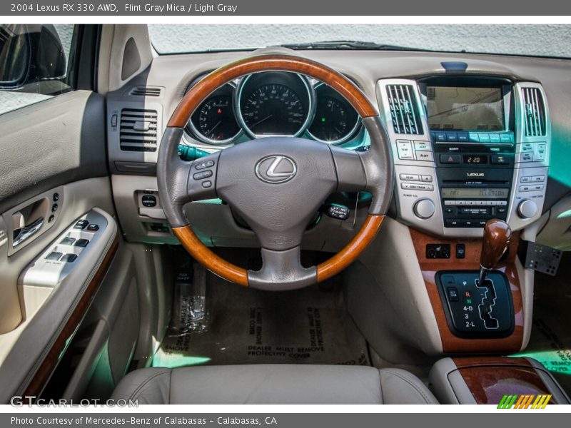 Flint Gray Mica / Light Gray 2004 Lexus RX 330 AWD