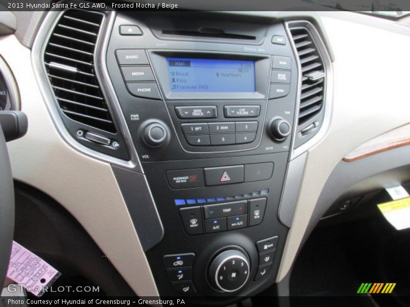 Controls of 2013 Santa Fe GLS AWD