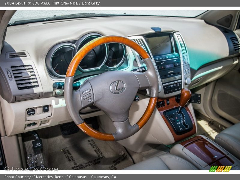 Flint Gray Mica / Light Gray 2004 Lexus RX 330 AWD