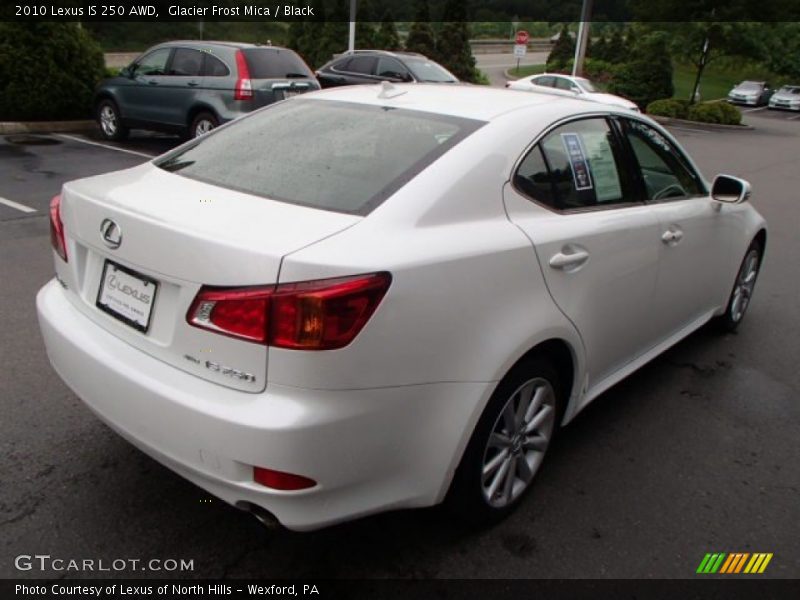 Glacier Frost Mica / Black 2010 Lexus IS 250 AWD