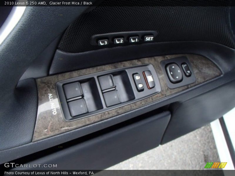 Glacier Frost Mica / Black 2010 Lexus IS 250 AWD