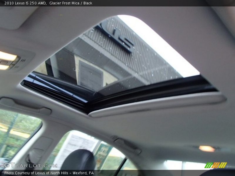 Glacier Frost Mica / Black 2010 Lexus IS 250 AWD