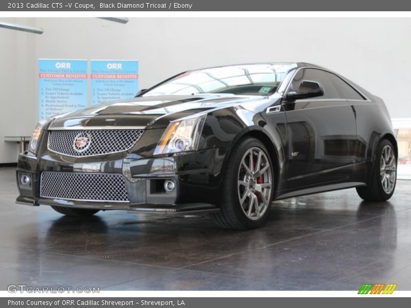 Black Diamond Tricoat / Ebony 2013 Cadillac CTS -V Coupe