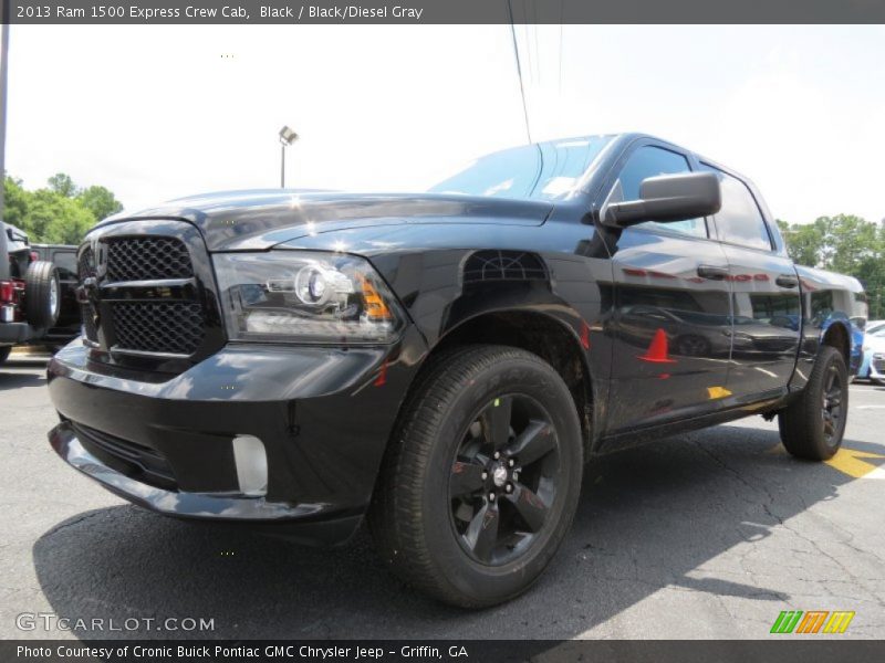 Black / Black/Diesel Gray 2013 Ram 1500 Express Crew Cab