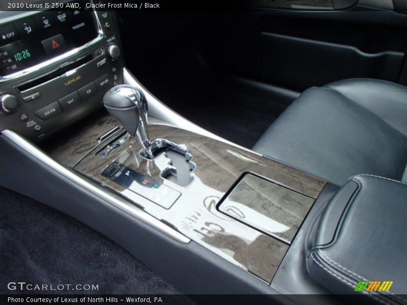 Glacier Frost Mica / Black 2010 Lexus IS 250 AWD