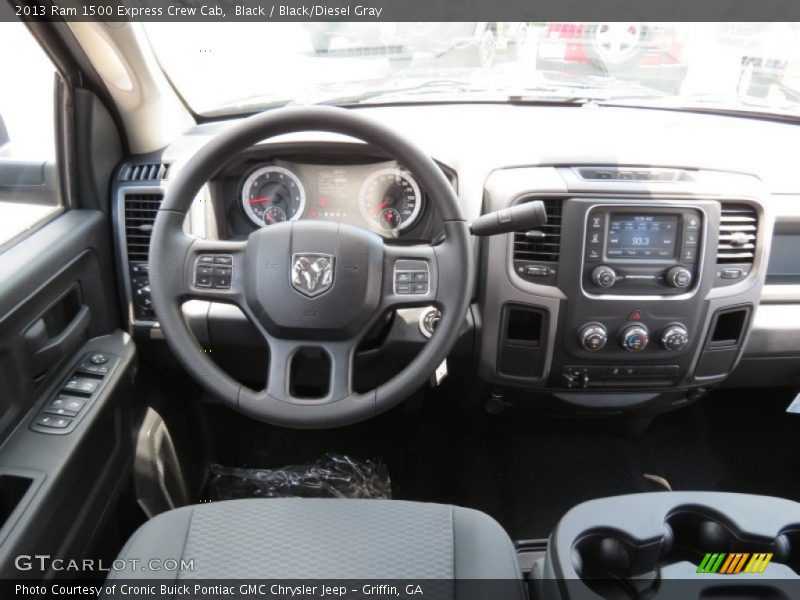 Black / Black/Diesel Gray 2013 Ram 1500 Express Crew Cab