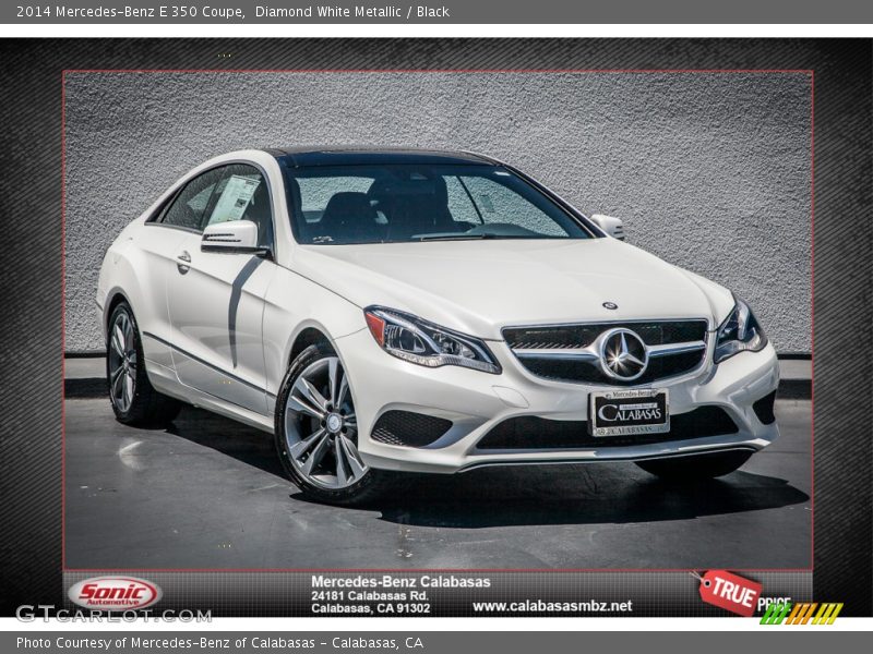 Diamond White Metallic / Black 2014 Mercedes-Benz E 350 Coupe