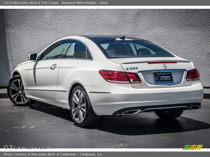 Diamond White Metallic / Black 2014 Mercedes-Benz E 350 Coupe