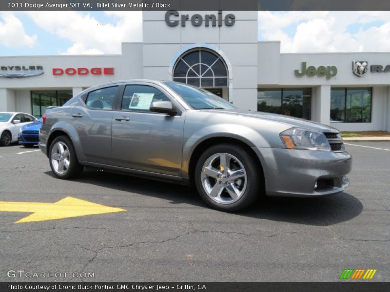 Billet Silver Metallic / Black 2013 Dodge Avenger SXT V6