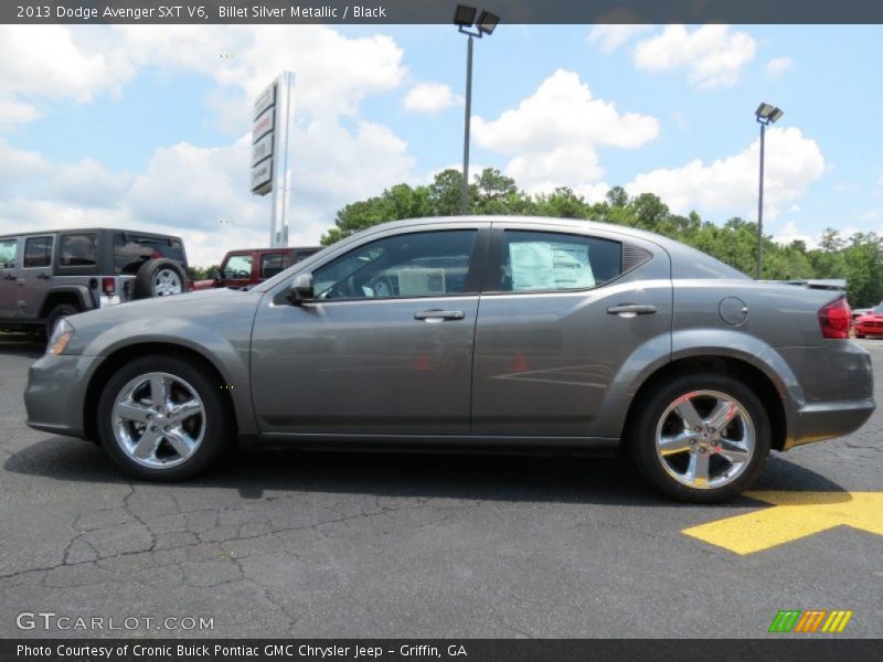 Billet Silver Metallic / Black 2013 Dodge Avenger SXT V6