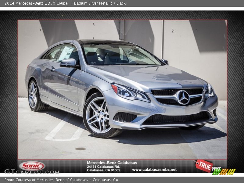 Paladium Silver Metallic / Black 2014 Mercedes-Benz E 350 Coupe