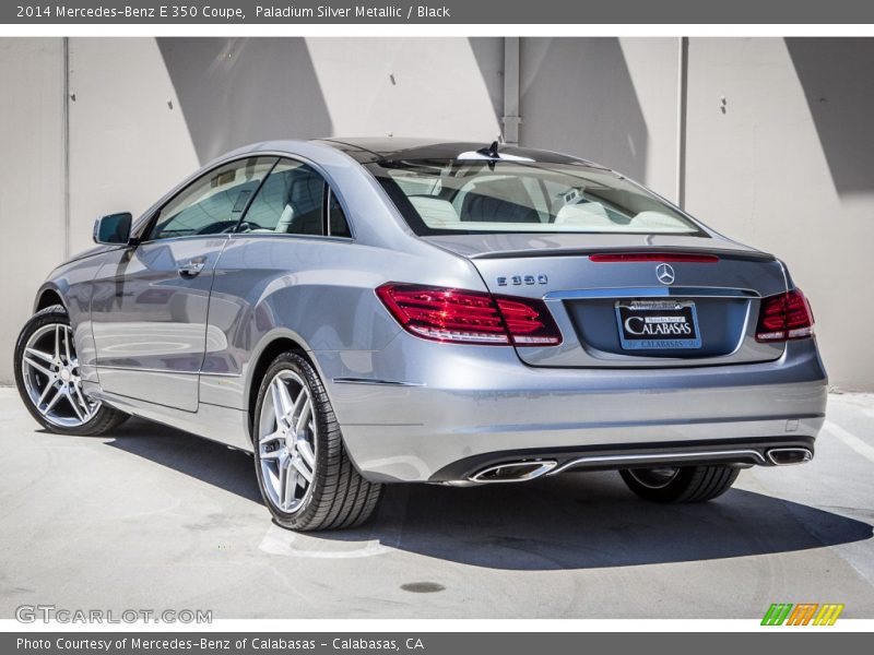 Paladium Silver Metallic / Black 2014 Mercedes-Benz E 350 Coupe