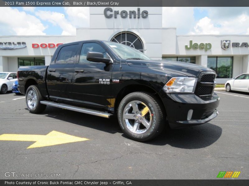 Black / Black/Diesel Gray 2013 Ram 1500 Express Crew Cab