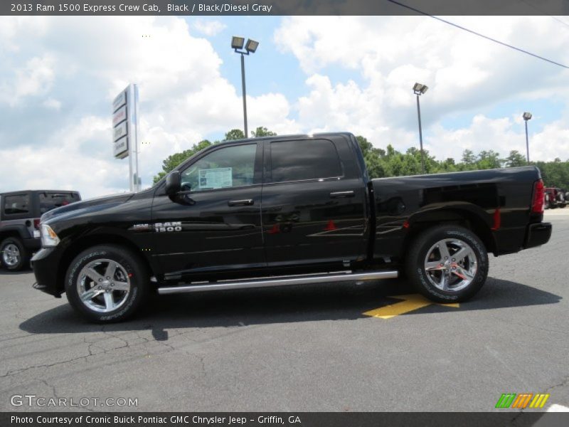Black / Black/Diesel Gray 2013 Ram 1500 Express Crew Cab