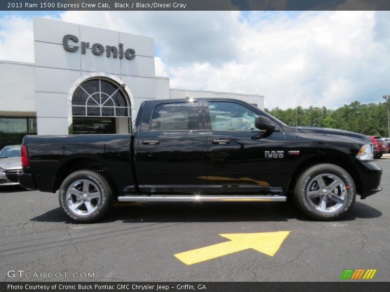 Black / Black/Diesel Gray 2013 Ram 1500 Express Crew Cab