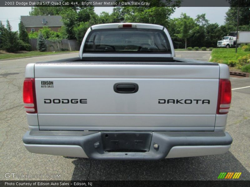 Bright Silver Metallic / Dark Slate Gray 2003 Dodge Dakota SXT Quad Cab 4x4