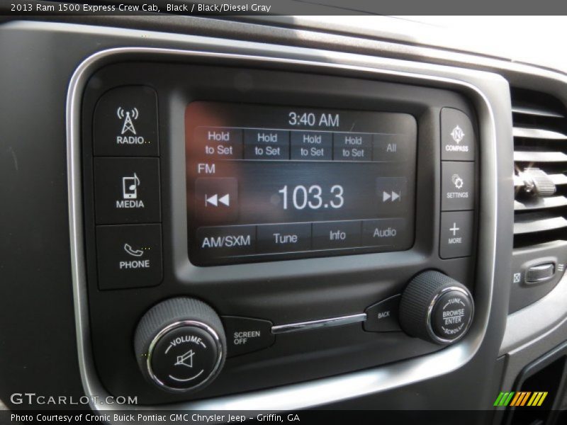 Black / Black/Diesel Gray 2013 Ram 1500 Express Crew Cab