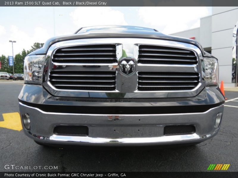 Black / Black/Diesel Gray 2013 Ram 1500 SLT Quad Cab