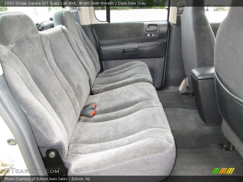 Bright Silver Metallic / Dark Slate Gray 2003 Dodge Dakota SXT Quad Cab 4x4