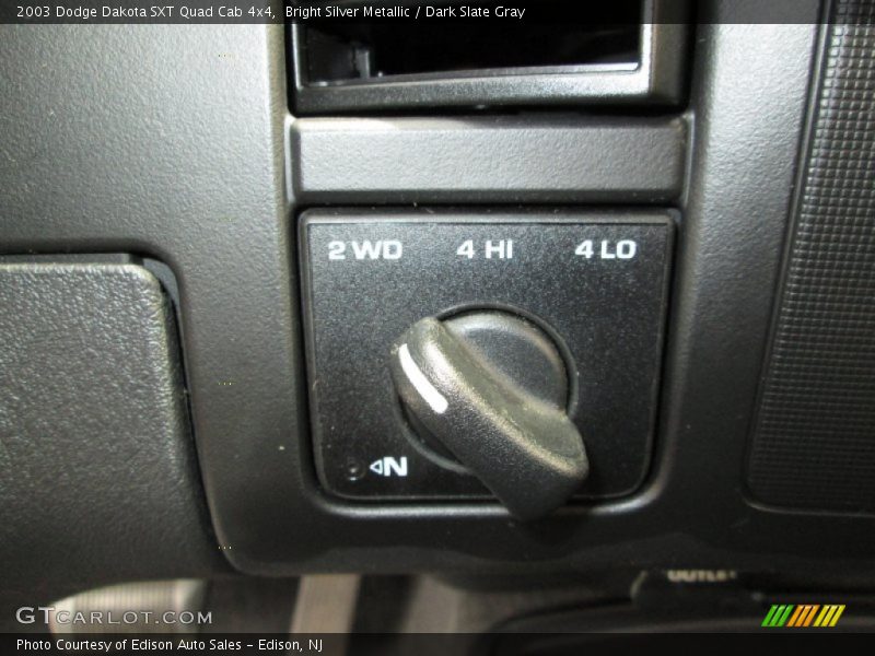 Bright Silver Metallic / Dark Slate Gray 2003 Dodge Dakota SXT Quad Cab 4x4
