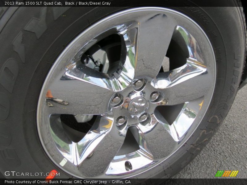 Black / Black/Diesel Gray 2013 Ram 1500 SLT Quad Cab