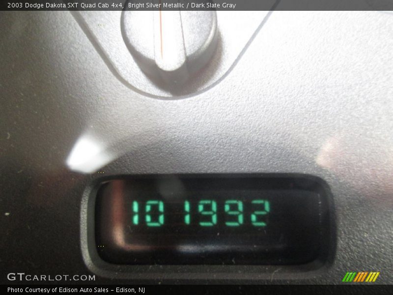 Bright Silver Metallic / Dark Slate Gray 2003 Dodge Dakota SXT Quad Cab 4x4