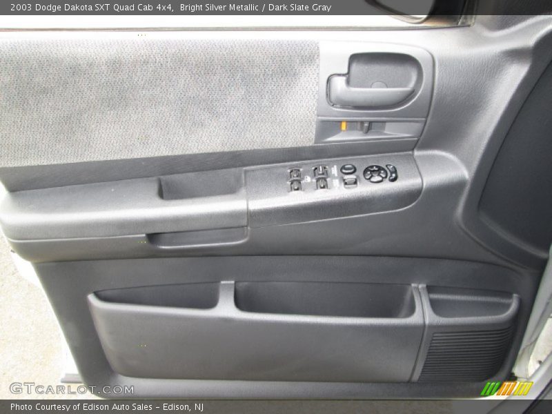 Bright Silver Metallic / Dark Slate Gray 2003 Dodge Dakota SXT Quad Cab 4x4