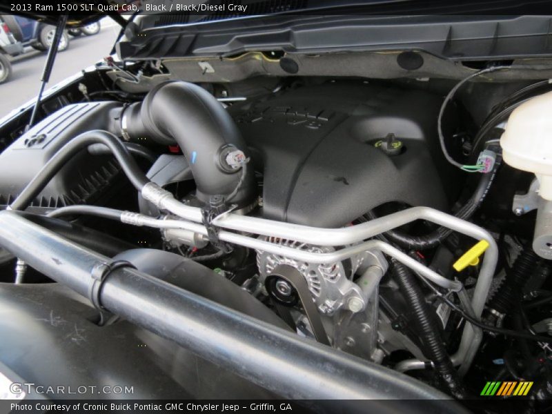 Black / Black/Diesel Gray 2013 Ram 1500 SLT Quad Cab