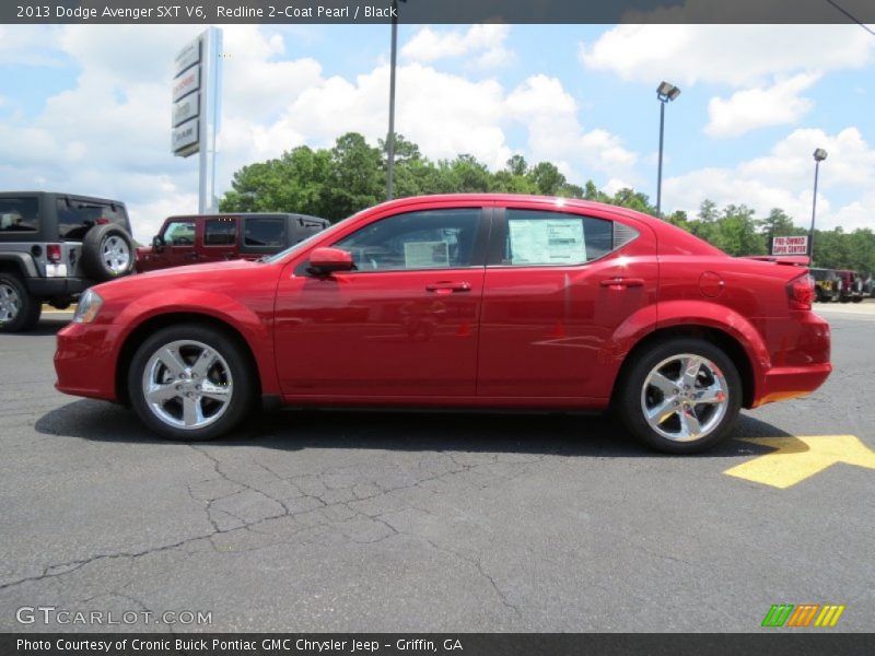 Redline 2-Coat Pearl / Black 2013 Dodge Avenger SXT V6
