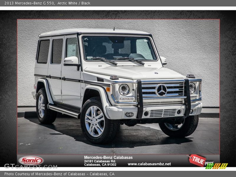 Arctic White / Black 2013 Mercedes-Benz G 550