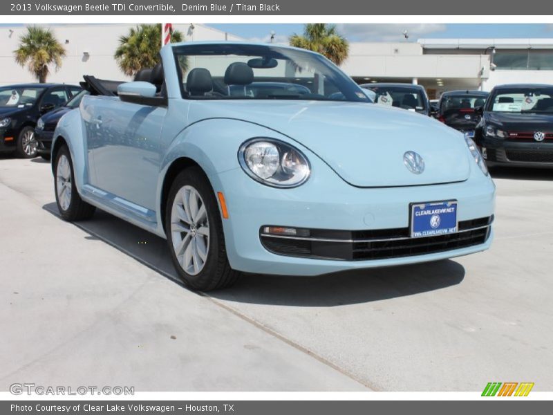Denim Blue / Titan Black 2013 Volkswagen Beetle TDI Convertible