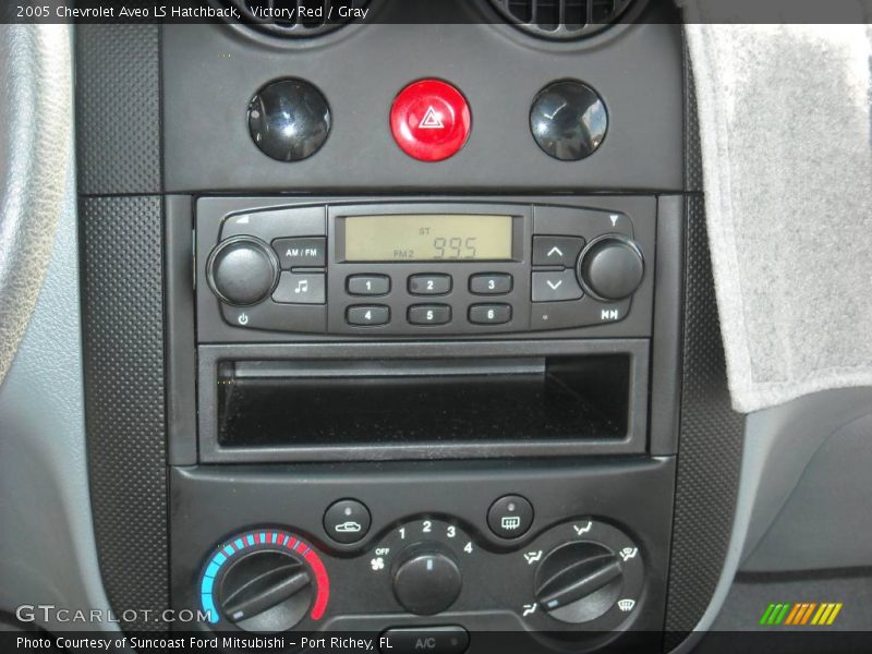 Victory Red / Gray 2005 Chevrolet Aveo LS Hatchback