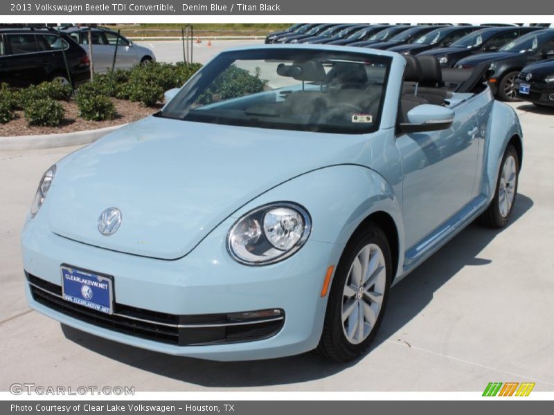 Denim Blue / Titan Black 2013 Volkswagen Beetle TDI Convertible