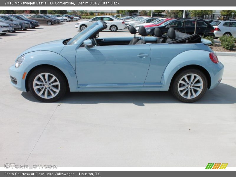 Denim Blue / Titan Black 2013 Volkswagen Beetle TDI Convertible