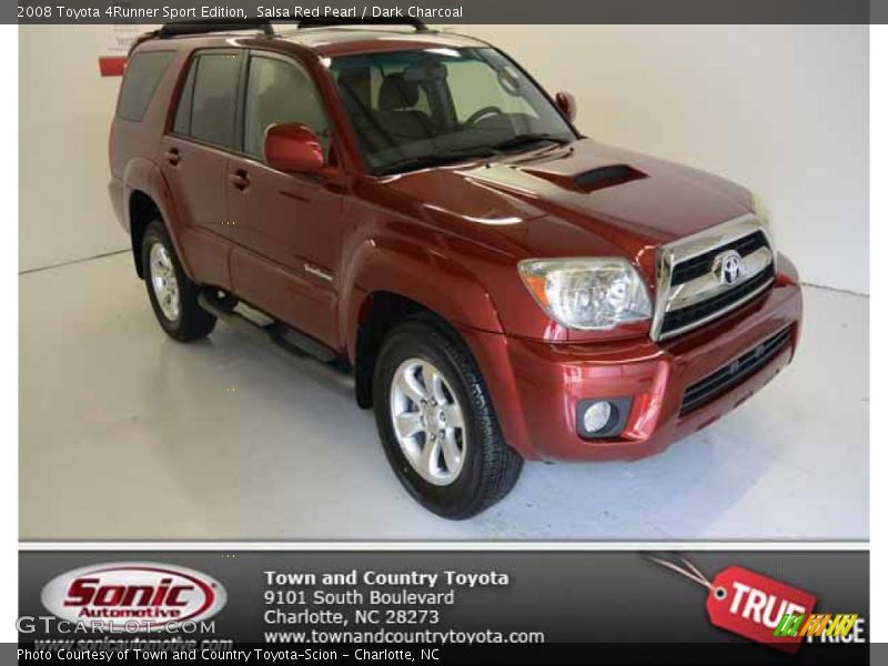 Salsa Red Pearl / Dark Charcoal 2008 Toyota 4Runner Sport Edition