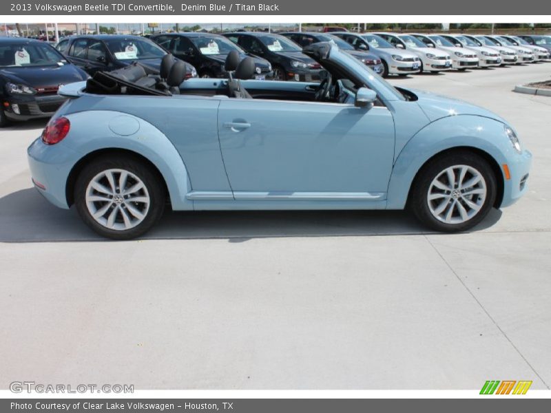 Denim Blue / Titan Black 2013 Volkswagen Beetle TDI Convertible