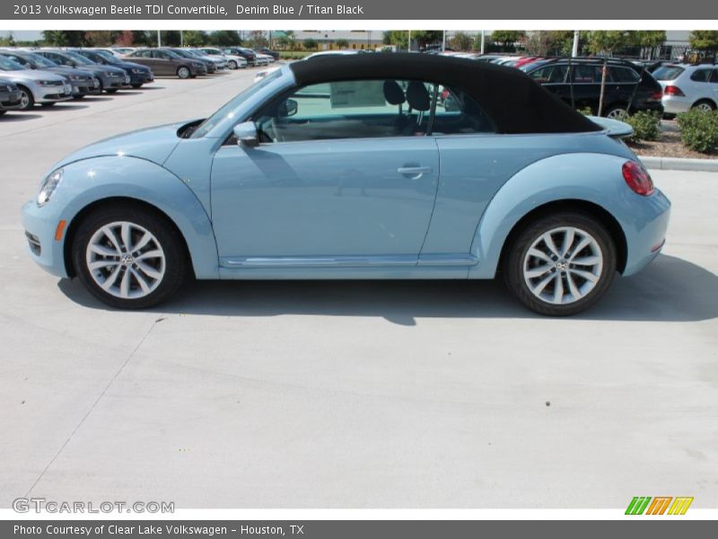 Denim Blue / Titan Black 2013 Volkswagen Beetle TDI Convertible