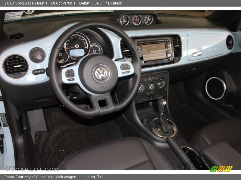 Denim Blue / Titan Black 2013 Volkswagen Beetle TDI Convertible