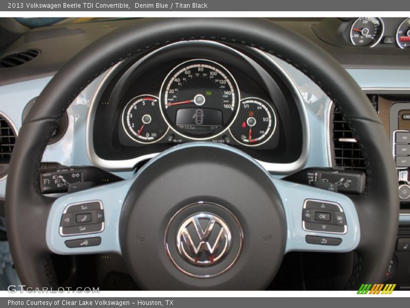 Denim Blue / Titan Black 2013 Volkswagen Beetle TDI Convertible