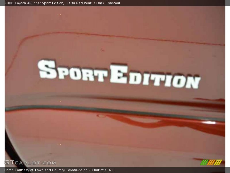 Salsa Red Pearl / Dark Charcoal 2008 Toyota 4Runner Sport Edition