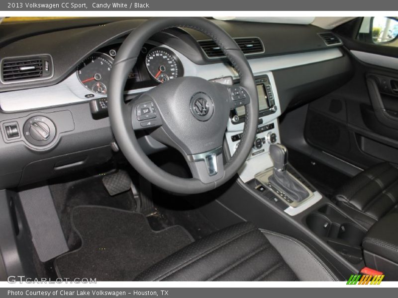 Candy White / Black 2013 Volkswagen CC Sport