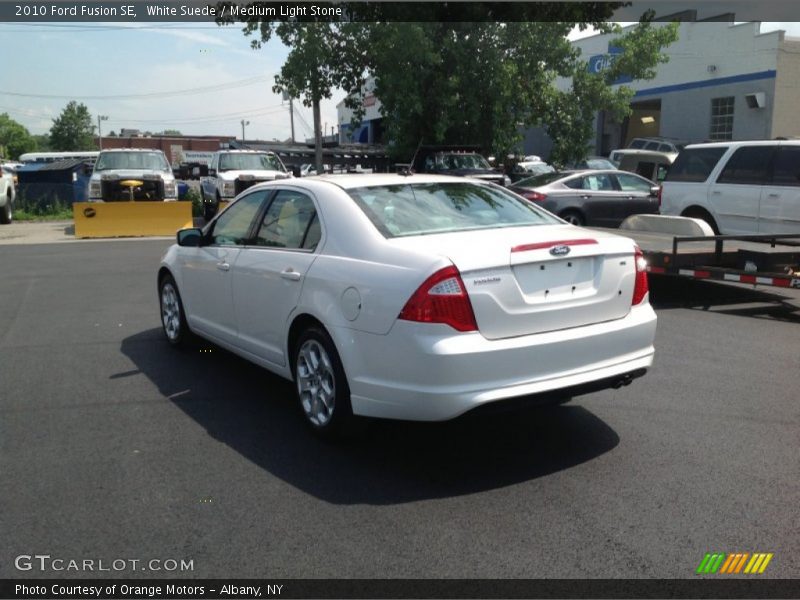 White Suede / Medium Light Stone 2010 Ford Fusion SE