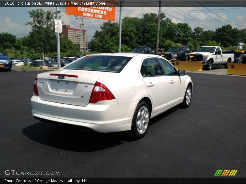 White Suede / Medium Light Stone 2010 Ford Fusion SE