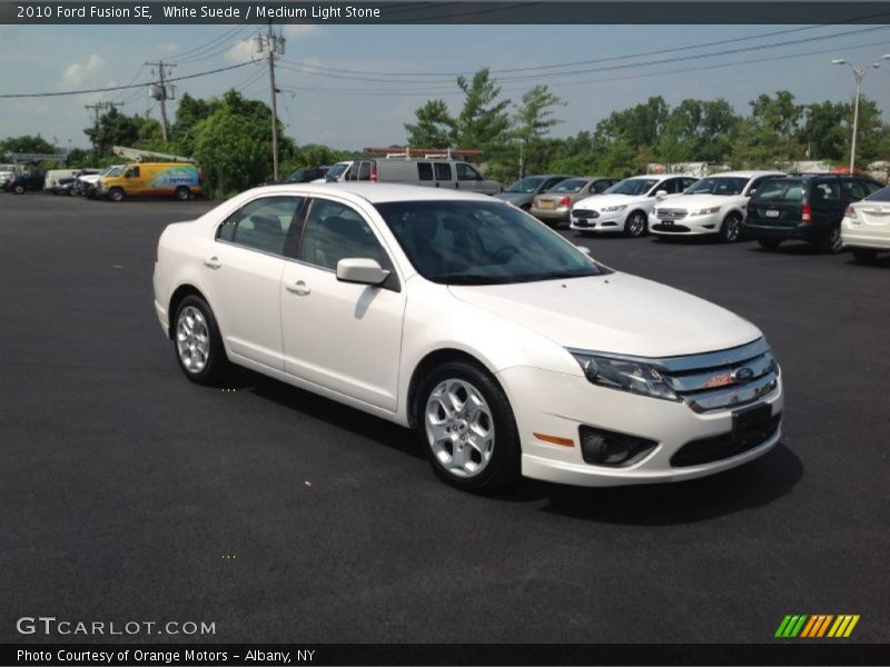 White Suede / Medium Light Stone 2010 Ford Fusion SE