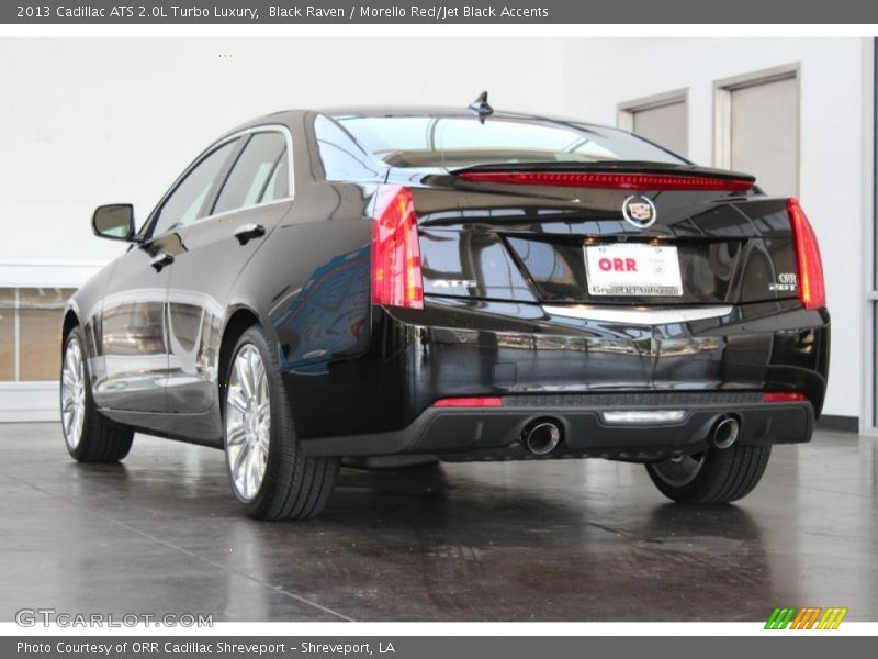 Black Raven / Morello Red/Jet Black Accents 2013 Cadillac ATS 2.0L Turbo Luxury