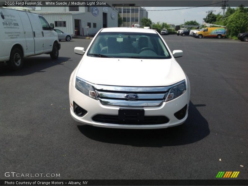 White Suede / Medium Light Stone 2010 Ford Fusion SE