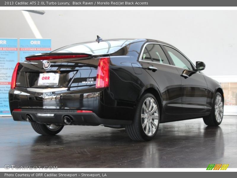 Black Raven / Morello Red/Jet Black Accents 2013 Cadillac ATS 2.0L Turbo Luxury