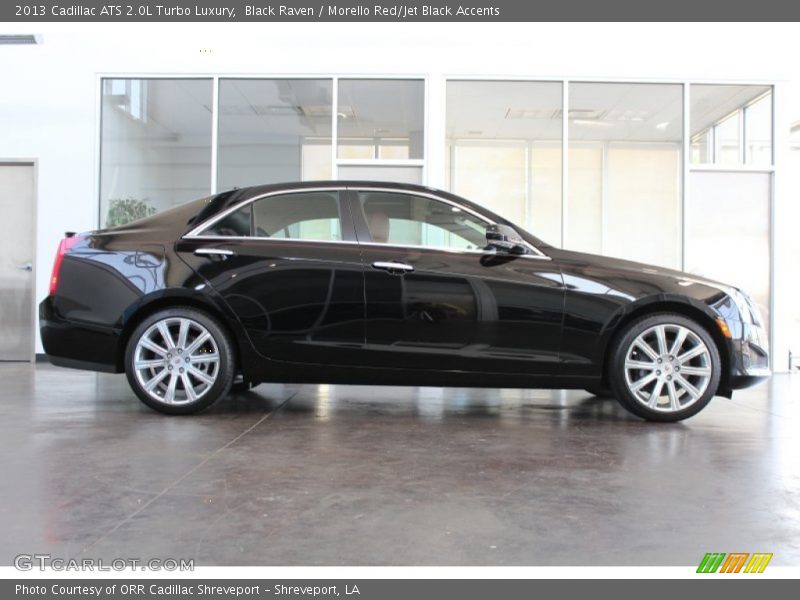 Black Raven / Morello Red/Jet Black Accents 2013 Cadillac ATS 2.0L Turbo Luxury