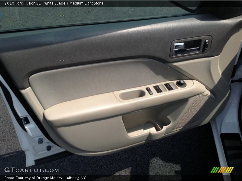 White Suede / Medium Light Stone 2010 Ford Fusion SE