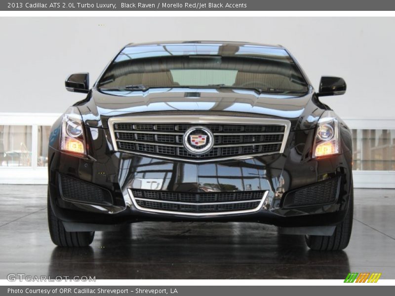 Black Raven / Morello Red/Jet Black Accents 2013 Cadillac ATS 2.0L Turbo Luxury